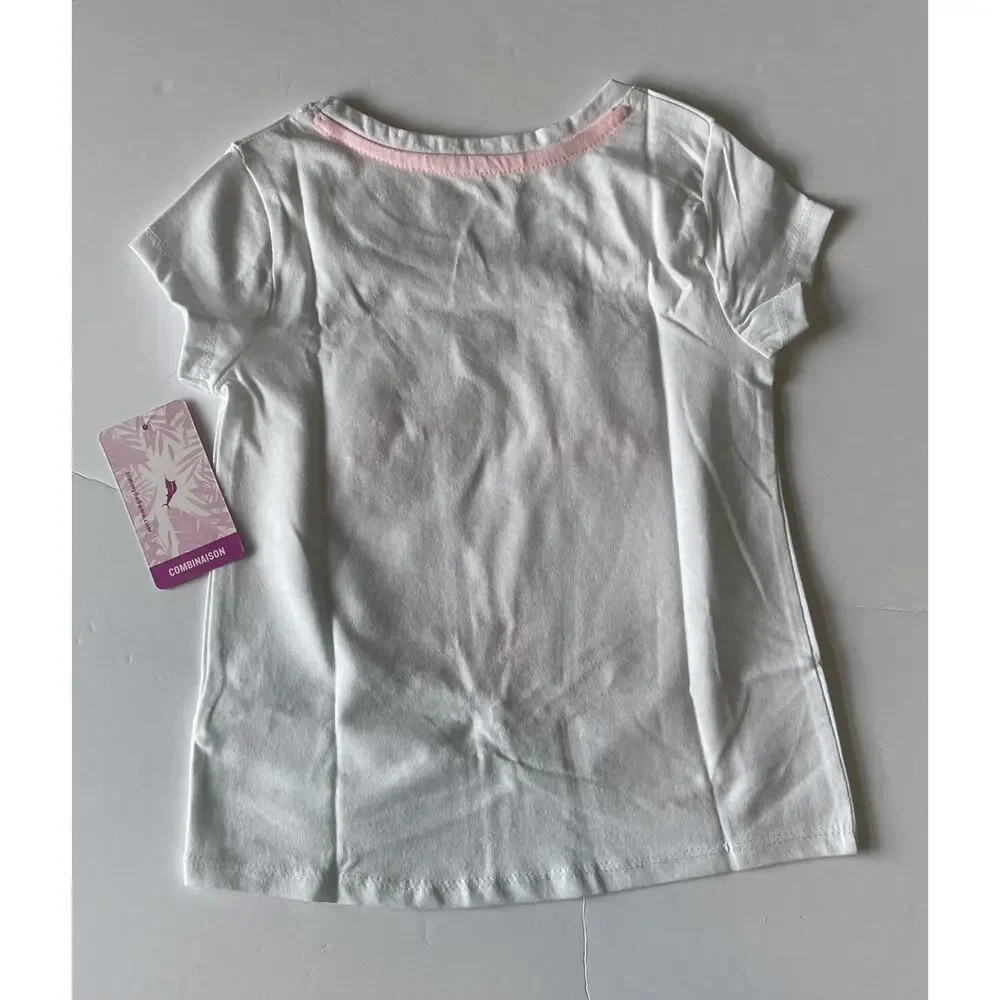 Tommy Bahama Girls Flamingo Knot Sequins Top Size 4